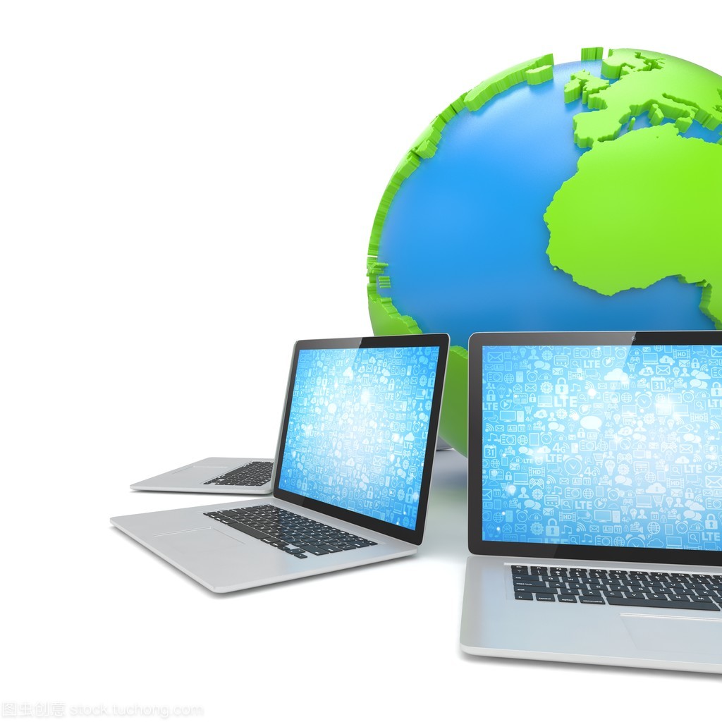 筆記本電腦與地球計(jì)算機(jī)網(wǎng)絡(luò)